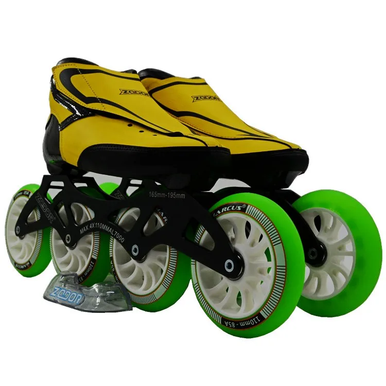ZODOR Inline speed skating powerslide высокопрочные коньки из стекловолокна для профессиональных