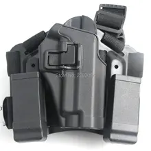 Страйкбольные Тактические IPSC сумка для ног пистолет кобура Пейнтбол Бедро платформа Охота Черный загар пистолет кобура для Sig P226