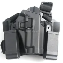 Airsoftsports Tactical IPSC Bag Leg Pistol Holster Paintball Thigh Platform Hunting Black Tan Gun Holster For Sig P226