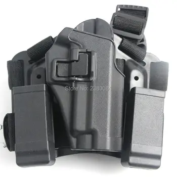 

Airsoftsports Tactical IPSC Bag Leg Pistol Holster Paintball Thigh Platform Hunting Black Tan Gun Holster For Sig P226