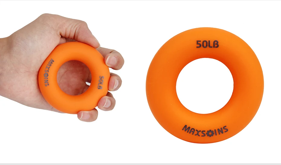 Silica Gel Portable Hand Grip Gripping Ring Carpal Expander Finger Trainer Grip Strength Rehabilitation Pow Stress Ring Ball