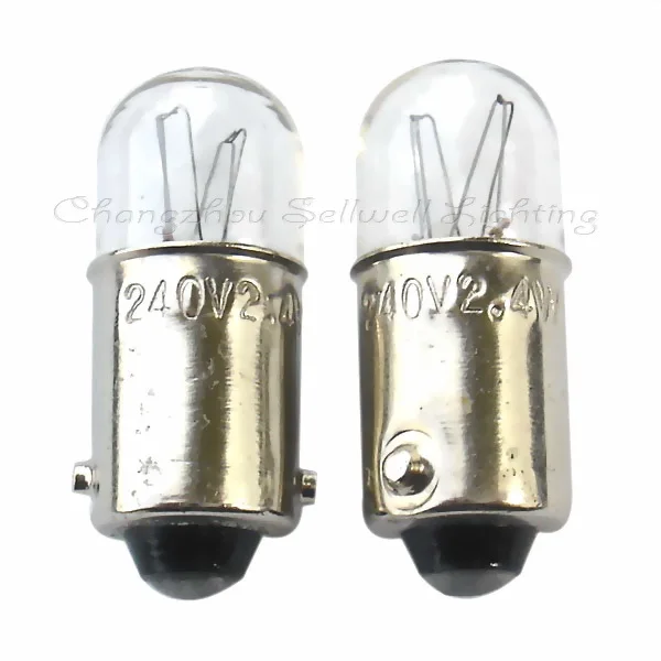 Miniature lamp 240v 2.4w ba9s t10x24 A095 NEW 10pcs sellwell lighting
