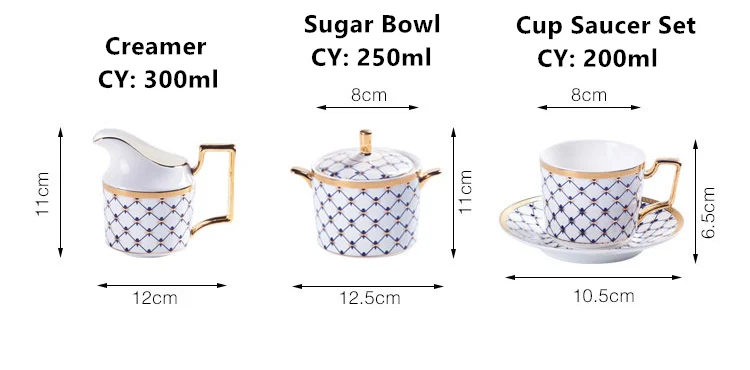 Элегантный кофейный сервиз из костяного фарфора, золотой фарфоровый чайный сервиз, роскошный чайник, чашка, современная керамическая кружка, сахарница, сливочник, чайный горшок, молочный кувшин