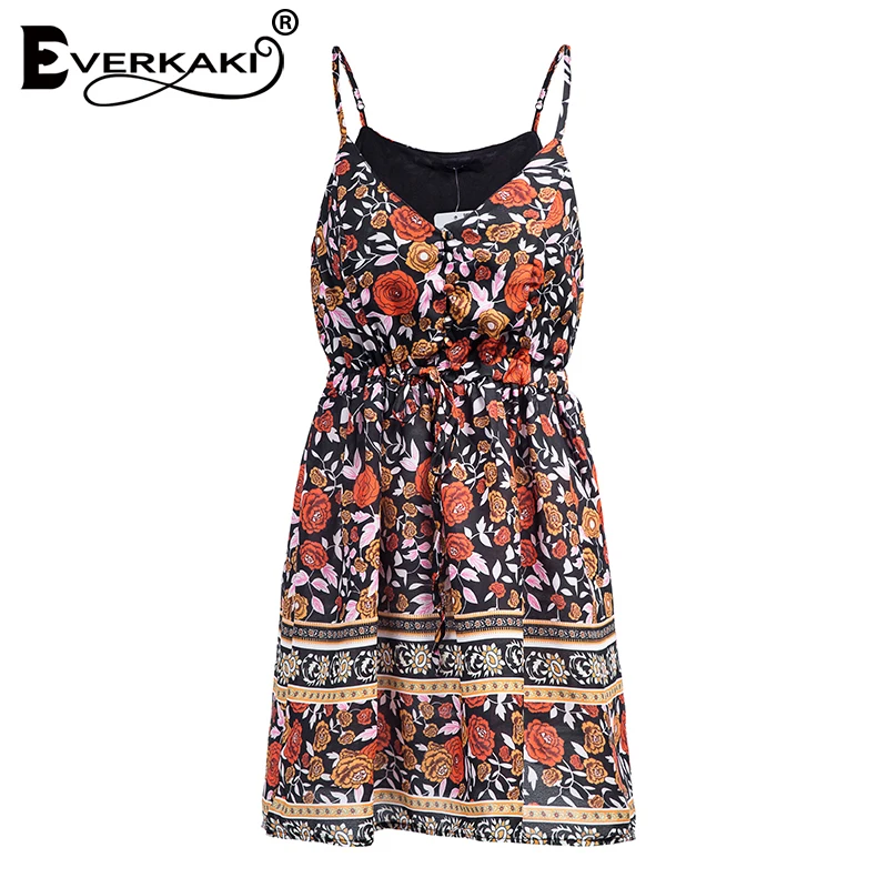 Everkaki font b Women b font Boho font b Floral b font font b Print b