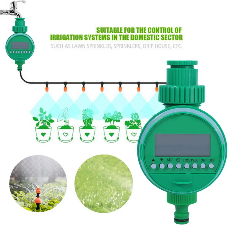 Система орошения таймер полива шланг кран таймер Открытый водонепроницаемый автоматический вкл. Выкл. ЖК-дисплей умный контроллер орошения