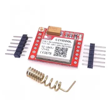 

Smallest SIM800L GPRS GSM Module Micro SIM Card Core BOard Quad-band TTL Serial Port