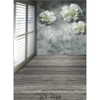 

LB Custom Polyester & Vinyl Japanese Style Loft White Shutters Backdrops Background For Photography Studio Backdrop Photo Props