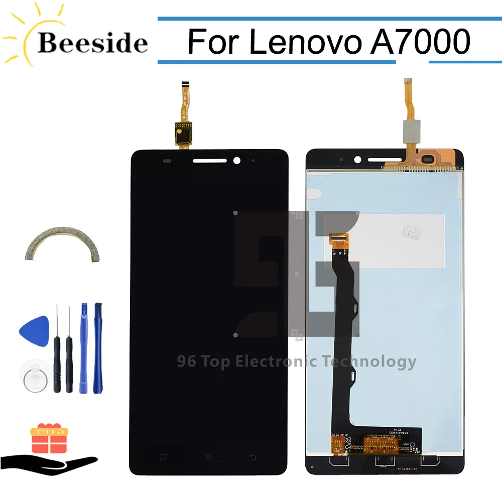 

AA+ Quality LCD 5.5'' Black For Lenovo A7000 LCD Display Touch Screen Digitizer Assembly Replace With Tools