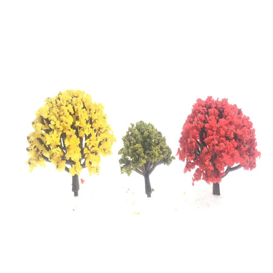 architecture model flower model tree for ho train layout 07