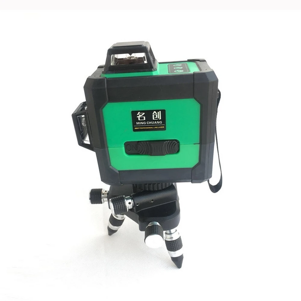 

Powerful 3D 12 Lines Green Laser Level 12 Beam Line with Box Self-Leveling 360 Beep Alarm Horizontal And Vertical Cross