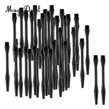 MagiDeal 60 pièces 54mm tiges de fléchettes en plastique re-rainurées arbres-diamètre de filetage 6mm-noir