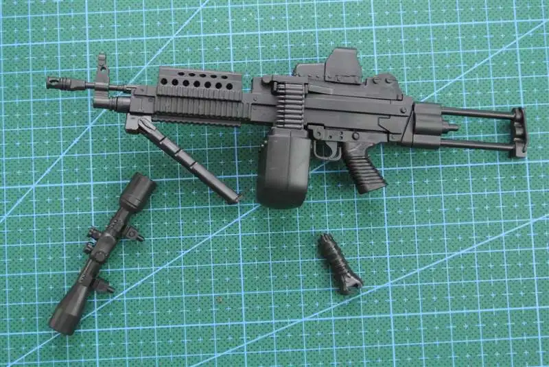 CRAZY DUMMY 1/6 MK46 MOD1 Rifle Stock Black for Action Figure #CD-75002-1 