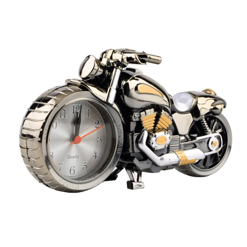 Creative Quality Motorcycle Clock Motorbike Pattern Alarm Desk