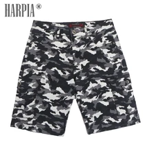 Harpia высококачественные мужские камуфляжные шорты мужские бермуды Camuflada шорты мужские свободные повседневные Большие размеры карманные военные шорты большого размера мужские шорты