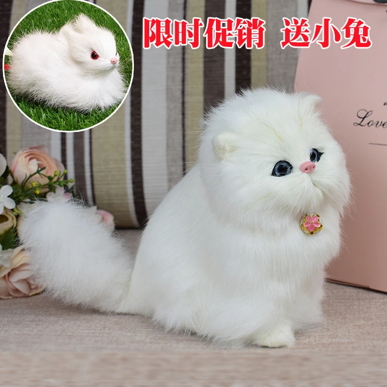 

Simulation kitten simulation cat plush toy doll simulation small animal fake cat doll model gift-9
