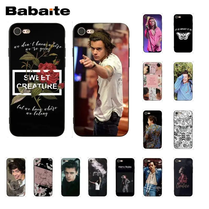 

Babaite One Direction Tattoos Harry Styles DIY Printing Drawing Phone Case for iPhone X XS MAX 6 6s 7 7plus 8 8Plus 5 5S SE XR