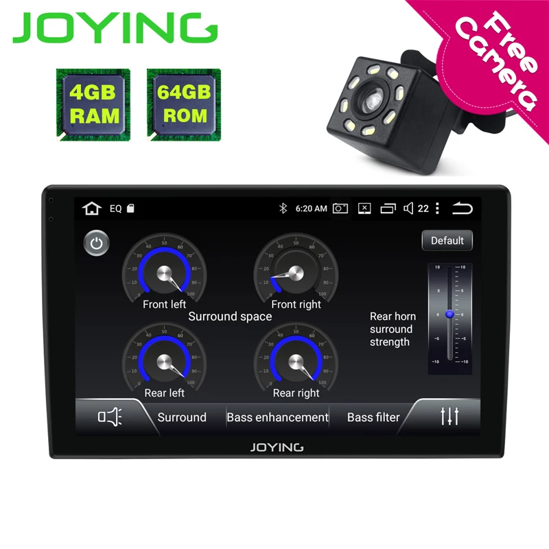 

Joying Octa Core 4GB+64G ROM 9" Detachable Screen Car Stereo 1 din Car GPS Radio Carplay Autoradio Bluetooth FM with Free Camera