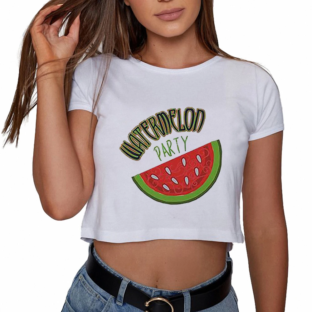 TIMOCHEALA Women's Summer Crop Top – Short Sleeve Round Neck Basic Tee, 95% Rayon 5% Spandex, Slim Fit, S-XL