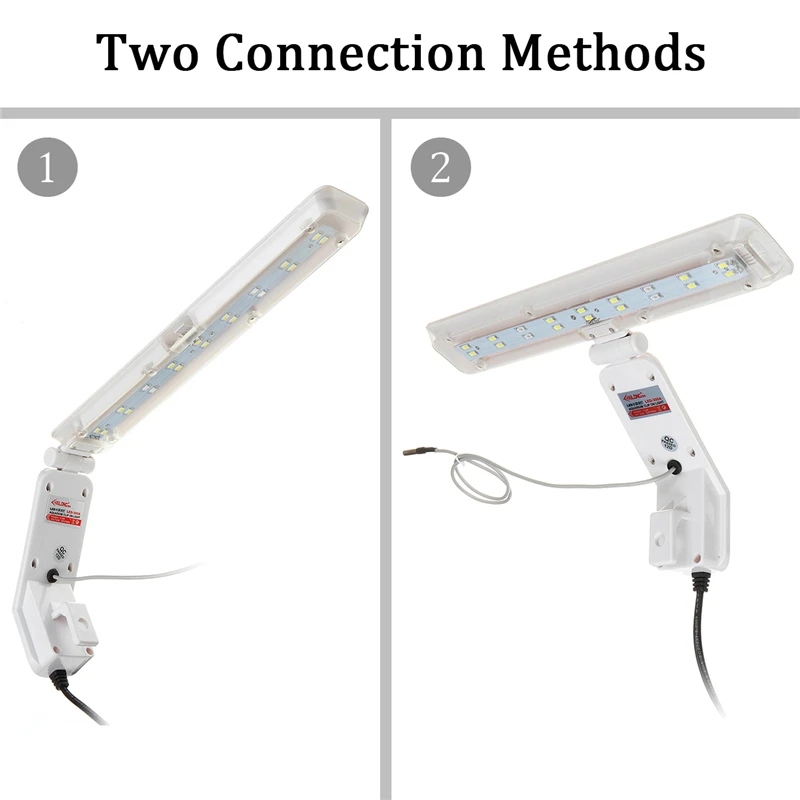 Тонкий светодиодный светильник для аквариума s, светодиодный светильник для выращивания растений 8,3/10,6 Вт с/без температурного дисплея, водонепроницаемая лампа для аквариума
