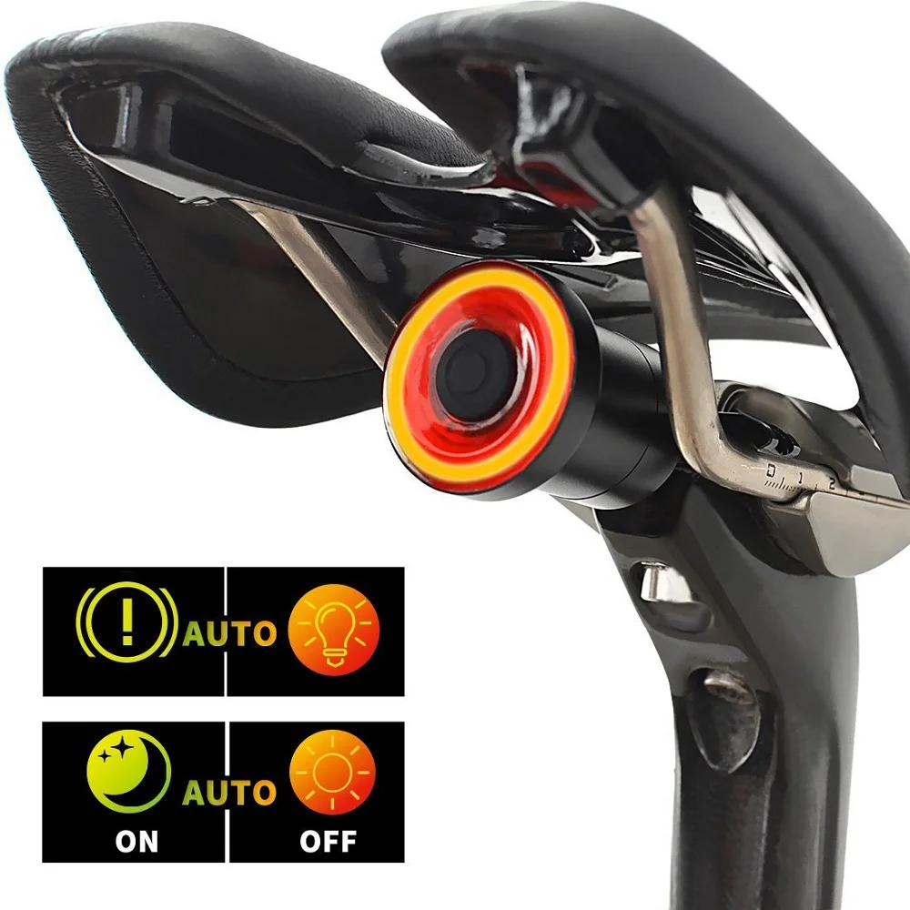 

Xlite100 Smart Bike Bicycle Taillight USB Rechargeable Led Cycling Tail Light Auto Start/Stop Brake Sensing IPx6 Waterproof