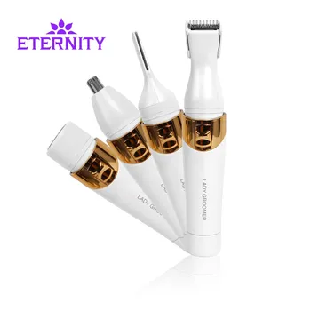

4 in 1 Portable Femal Electric Epilator Multi-Functional Electric Hair Removal Shaver Callus Remover Armpit Razor ET-50