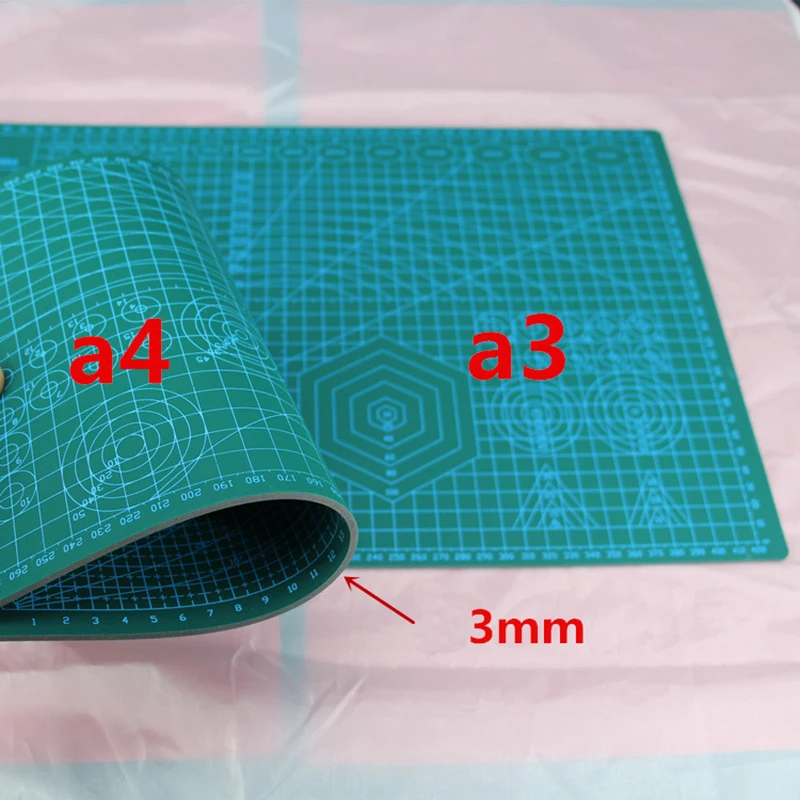 A3 двухсторонний бумагорез 5 слоев резки мат метрический/Императорский 45 см x 30 см квилтинговая линейка подходит для бумажной карты ткань Cra