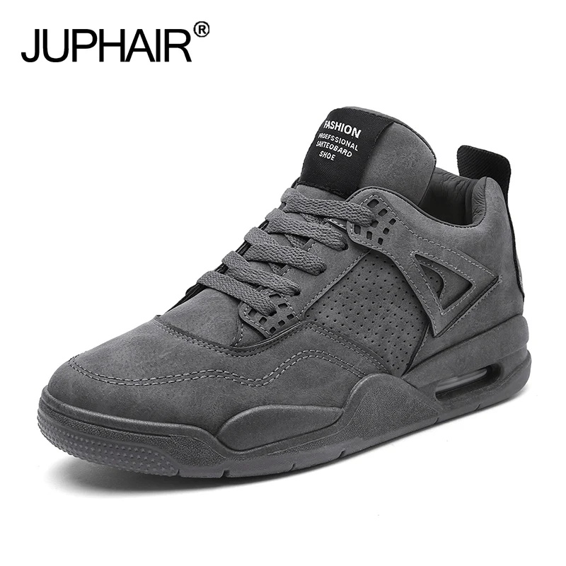 

New Sports Casual Running Wear shoes Lace up Comfortable Shoe Soft Lightweight Sole Retro Leather Men Boy Fashion Trend Winter
