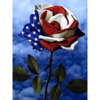 

Color roser room decor full Embroidery Pattern diamond 5D DIY paintings Cross stitch kits mosaic stickers RS1988