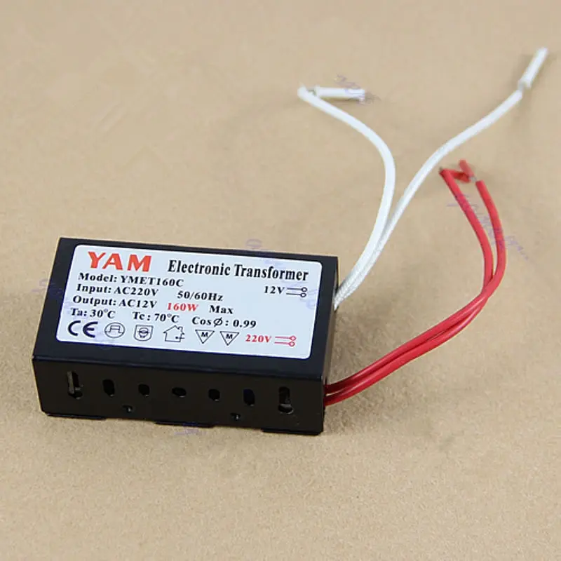 

160W 220V Halogen Light LED Driver Power Supply Converter Electronic Transformer 2018 New