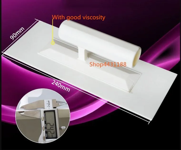 

240*90mm SquareABS material blade plaster trowel construction concrete spatula tool for Diatom mud/ fiber cement /caulk coating