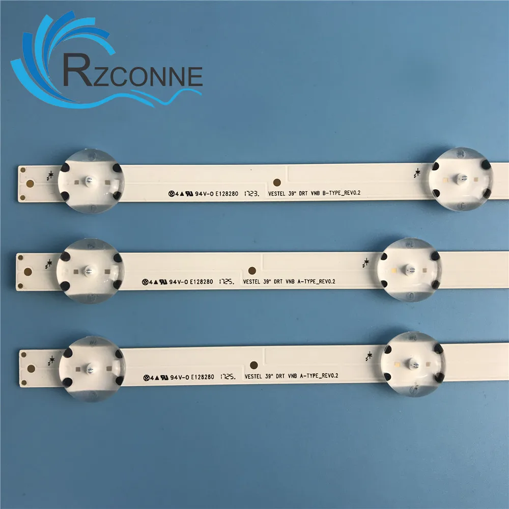 Faixa de Led para Retroiluminação 731 mm ou 9leds para lg Luxor Lux01390001 Finlux Ves39 Polegadas Vestel 39 Drt Vnb - Imagem 5