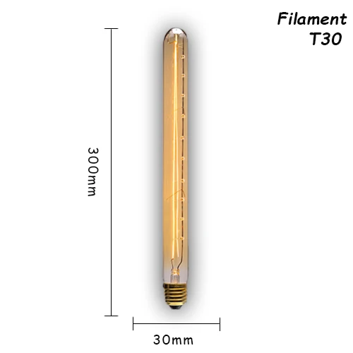 10 шт./лот, винтажная лампа E27/E14 Ретро Светильник лампы 110 V/220 V edison светодиодная лампа для дома/Декор в гостиную 40/60 W, лампы накаливания, лампы - Цвет: T30