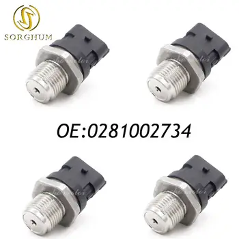 

New 4PCS Fuel Injection Rail Pressure Sensor For Alfa Romeo Lancia Renault Kia 0281002734