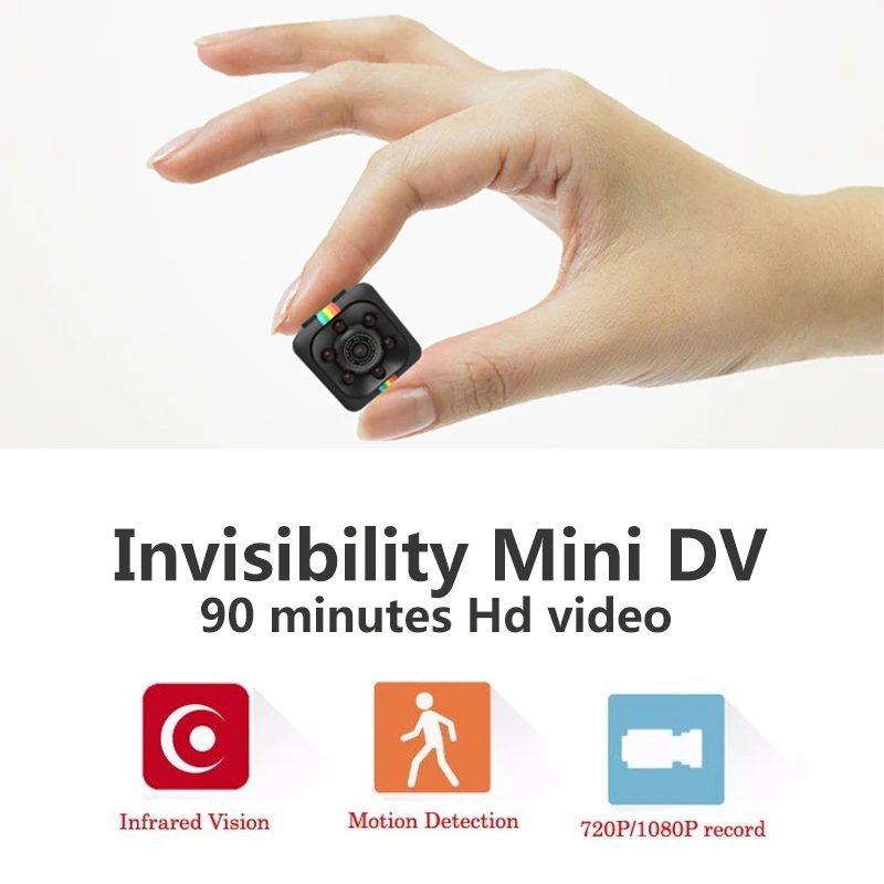 

New style 1080P Small Mini Camera 12MP Infrared Night Vision HD SQ11 Sport Digital Micro kamera endoscope cameras