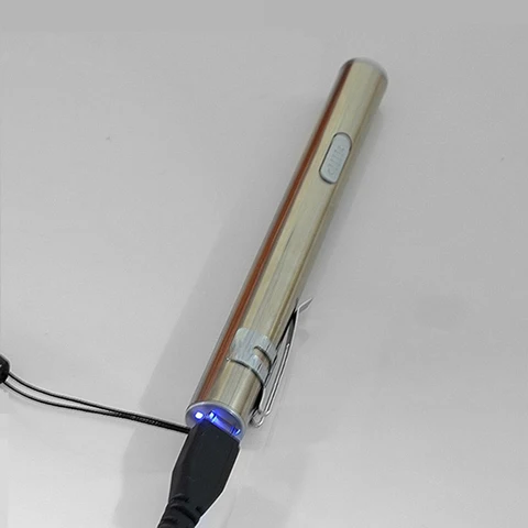 LEDLE USB Rechargeable LED Flashlight High-quality Powerful Mini LED Torch XML Waterproof Design Pen Hanging With Metal Clip Cat Karachi