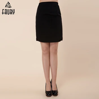 

Hot Sale New Arrival Hotel Restaurant Kitchen Food Service Bakery Workwear Woman Black Mini Skirt Waitress Cleaners Short Skirts