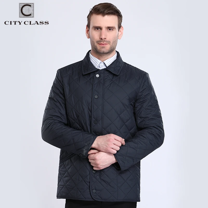 CITY CLASS Новинка 2018 года осень мужская стеганая куртка подкладка флис Chaqueta Hombre