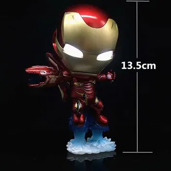 

Hot Incredible Thanos Infinity stone Hulk Iron Armor Tony Stark MK50 Infinity War 10CM PVC Toys Action Figure Hulk Smash