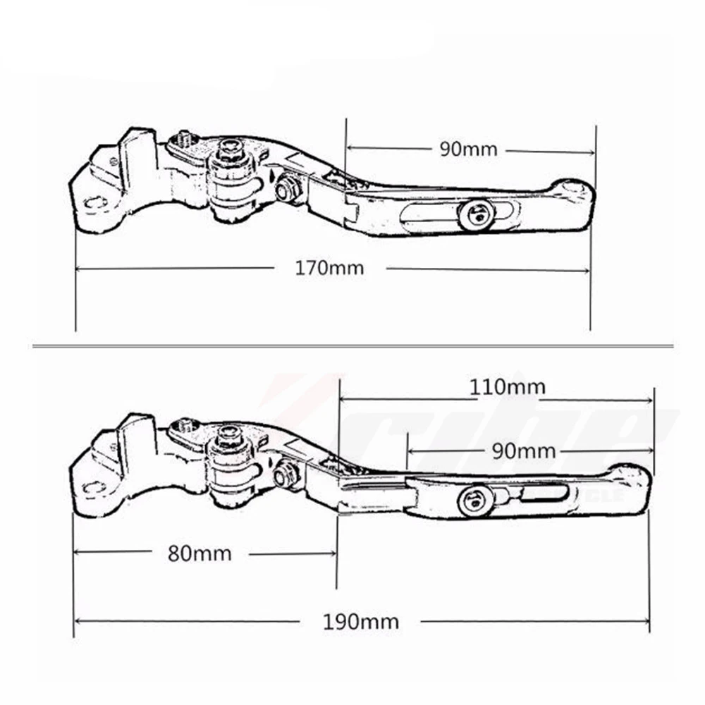 Аксессуары для мотоциклов cnc алюминиевые регулируемые складные удлиняющие тормозные рычаги сцепления для ktm 790 Adventure