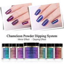 BORN PRETTY 10 мл пудра Хамелеон Сияющий зеркальный эффект система погружения дизайн ногтей натуральный сухой маникюр Дизайн ногтей Пудра украшение