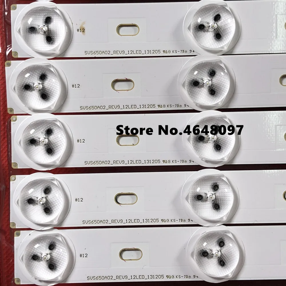 12 шт./1 комплект для светодиодной подсветки 65PUS9809 led TV SVS650A02 REV9_12 светодиодный svs650a02