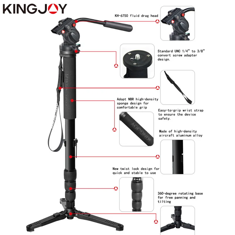 Штатив тренога Kingjoy MP3008 для всех моделей камер|Штативы| |