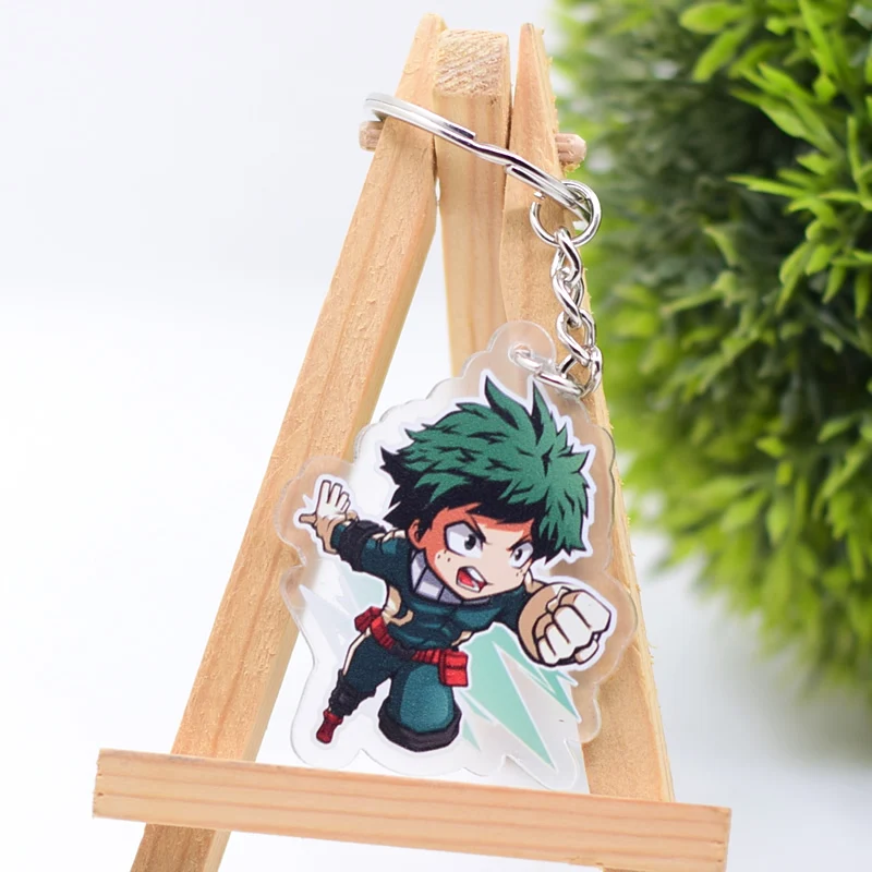 2018 My hero academy Action Figure for Keychain Izuku/Katsuki Customized Double Sided Game Peripherals Best Gift AKL194