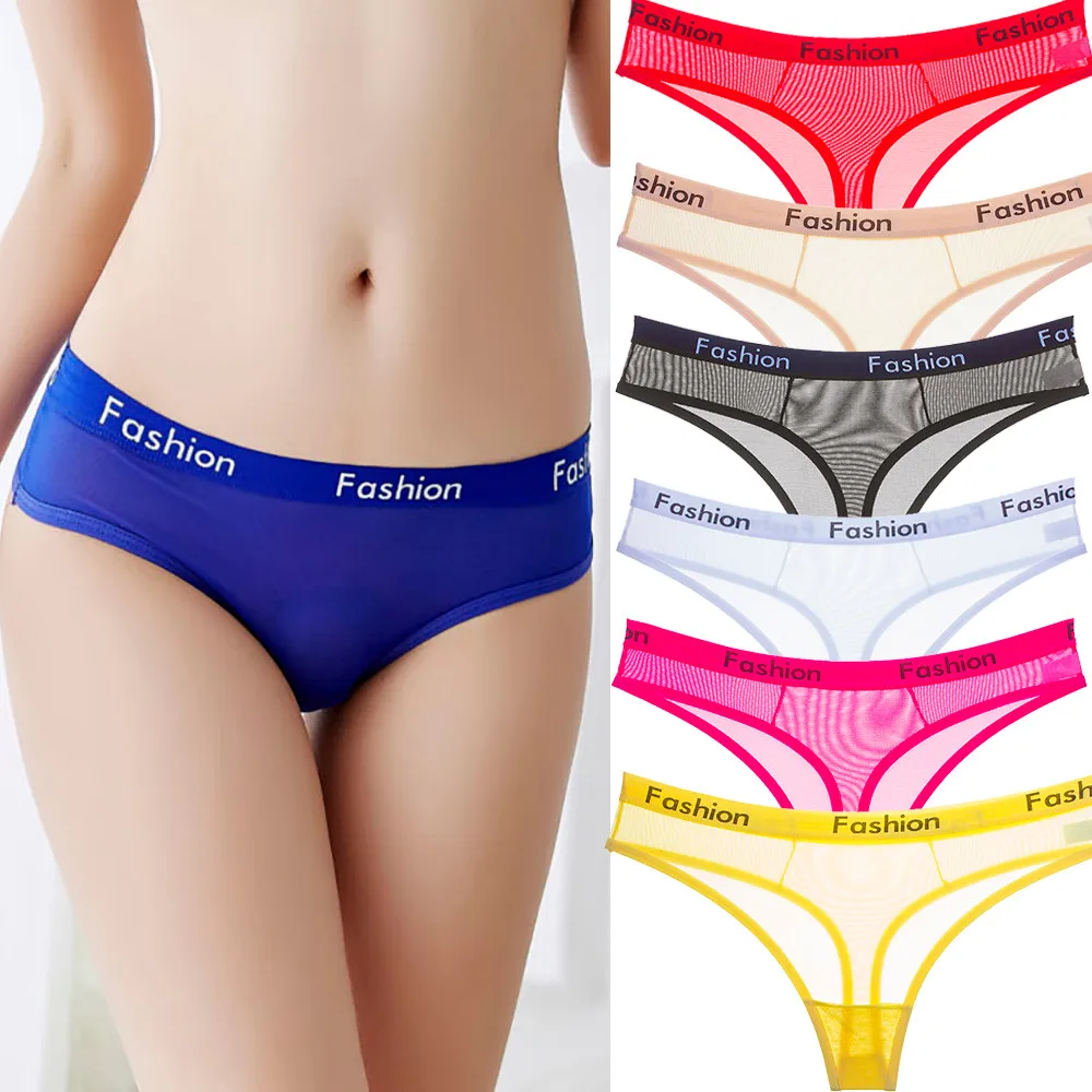 

Women sexy lingerie Sporty Panties Thongs Underwear Seamless Mesh Briefs Lingerie X6.11