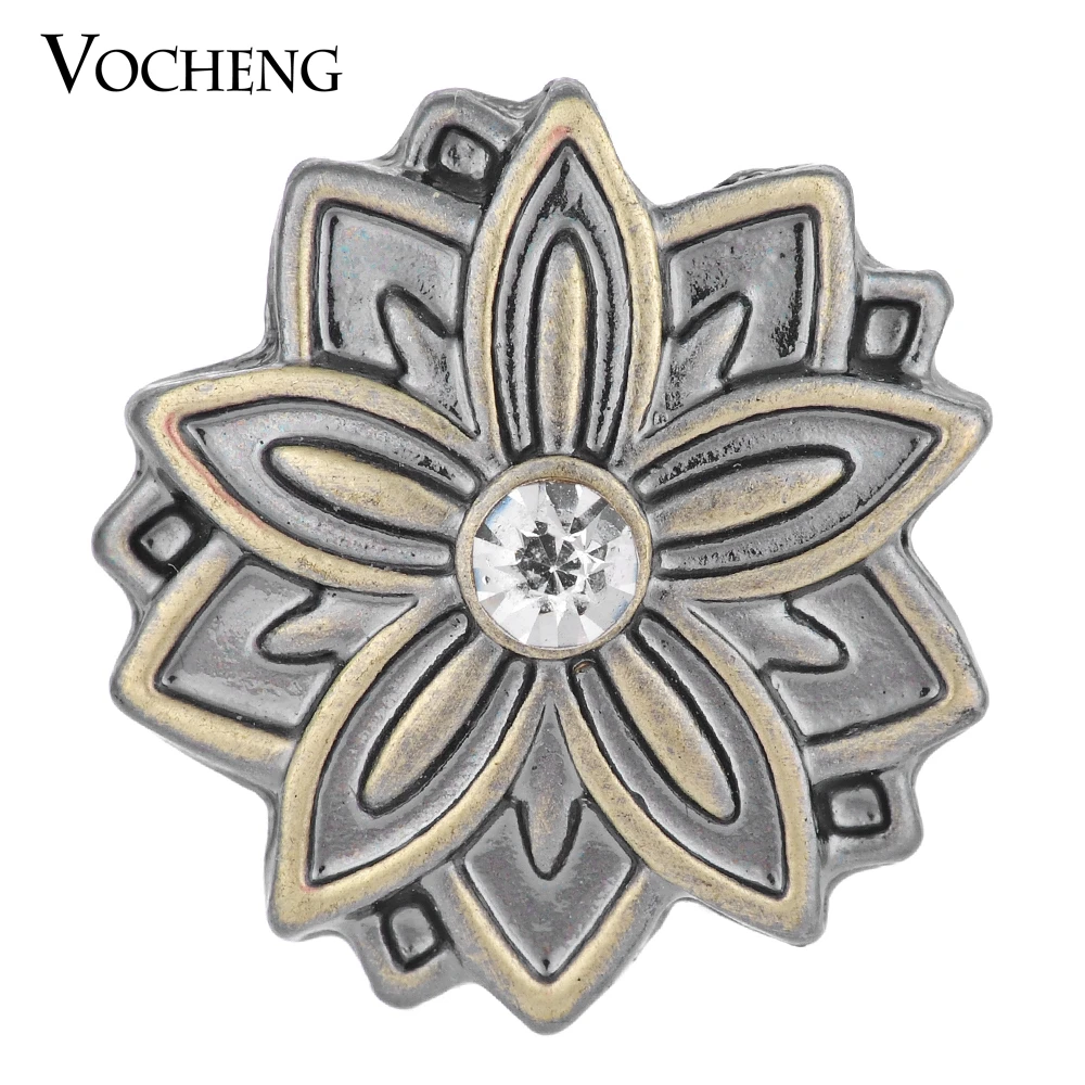 

Vocheng Ginger Snap Bronze 18mm Flower Chams Jewelry Vn-1324