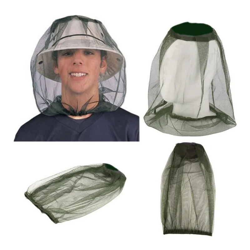 

Hot Midge Mosquito Insect Hat Bug Mesh Head Net Face Protector Travel Camping Hedging Anti-mosquito Cap New MDD88