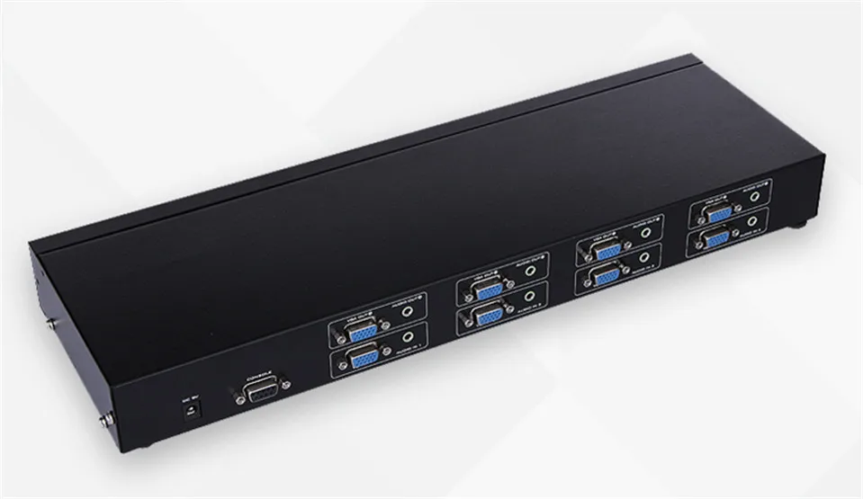 Original MT-VIKI 4X4 VGA Video Audio Matrix Switch with IR Remote Control 400MHz 4 Input 4 Output 1920*1440 1080P FHD MT-VT414