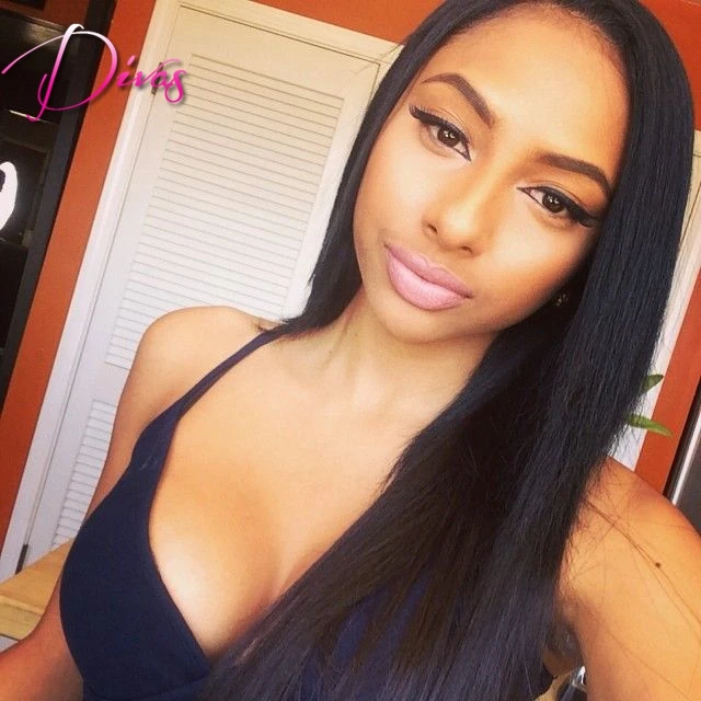 Cheap U part human font b hair b font wigs long font b straight b font