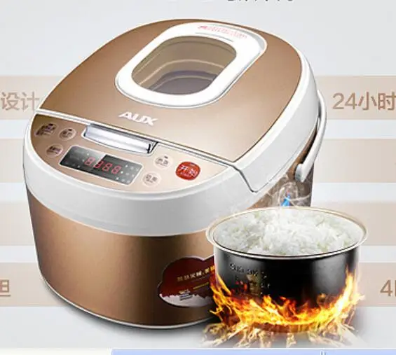 

Free shipping 4L intelligent mini electric cooker canopy design innovation reservation Rice cooker