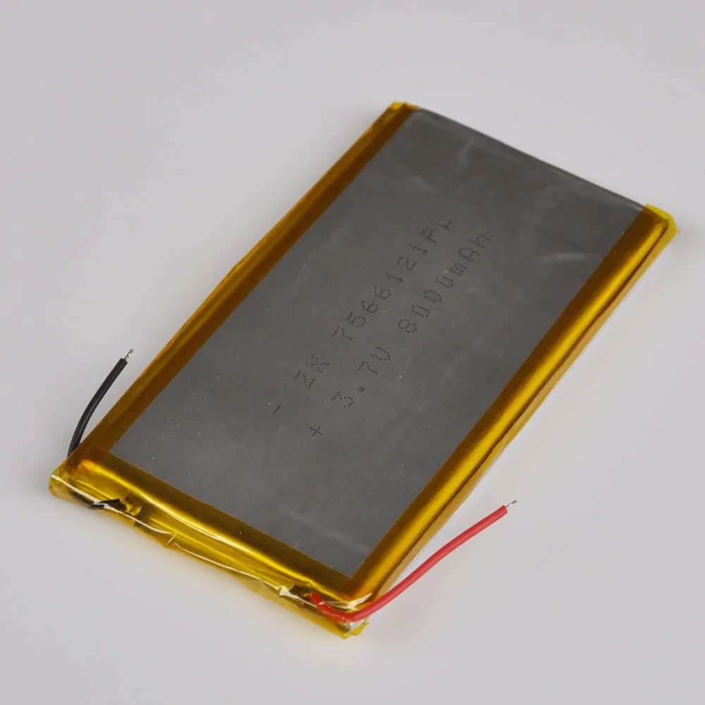 1 шт. 3,7 V литиевая полимерная аккумуляторная батарея 8000mAh 7565121 LIPO li ion cell для электронных книг gps DVD power bank Tablet PC